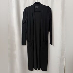 Premise | Black Long Open Cardigan Duster